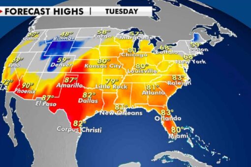 National weather forecast: Widespread rain, thunderstorms moving across US