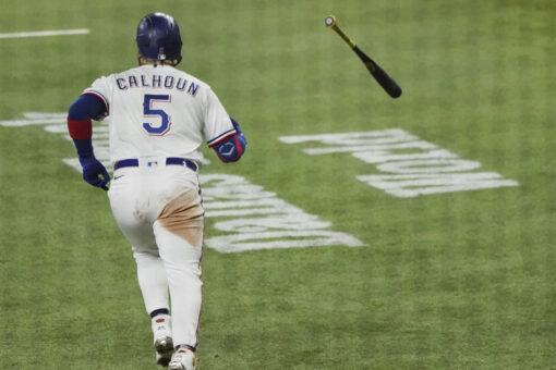 Kiner-Falefa, Calhoun power Rangers past Red Sox 8-6
