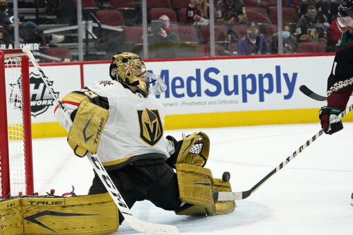Golden Knights beat Coyotes 3-2 in OT after blowing lead