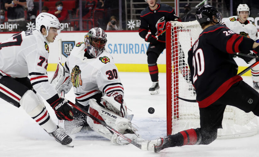 Aho, Hurricanes beat Blackhawks 5-2, Chicago eliminated