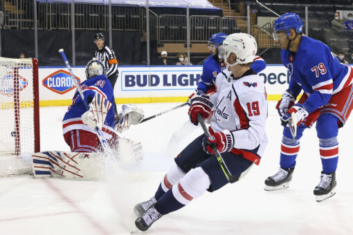 Sprong sends Capitals to 6-3 win, Rangers eliminated