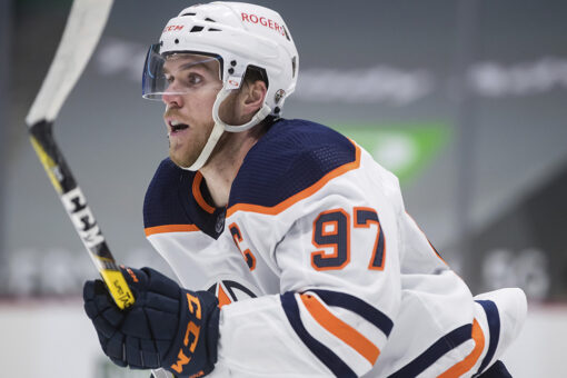 McDavid focused on NHL playoffs, not 100 points in 56 games