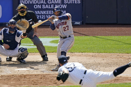 Altuve’s birthday HR answers boos, Astros top Torres, Yanks