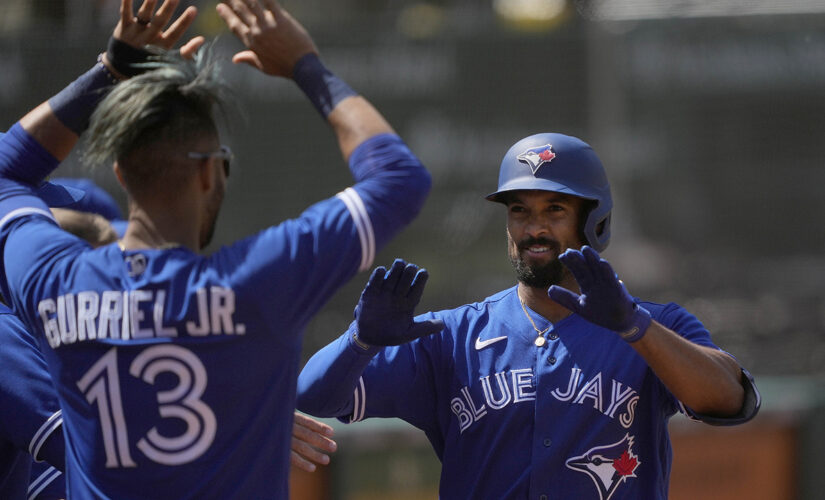 Grichuk drives in 5, Jays beat A’s 10-4 for series split