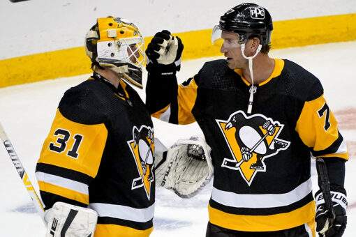 Carter, Lagace help Penguins beat Sabres, clinch 1st in East
