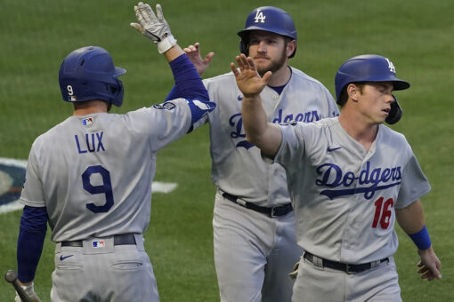 Dodgers blow most of 13-run lead, still outlast Angels 14-11