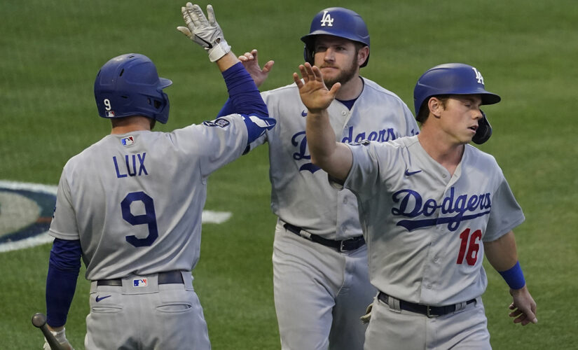 Dodgers blow most of 13-run lead, still outlast Angels 14-11