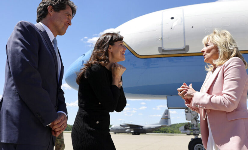 Jill Biden and Jennifer Garner visit high school vaccination site in West Virginia