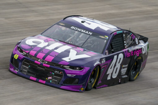 Alex Bowman’s car catches fire after NASCAR Dover win