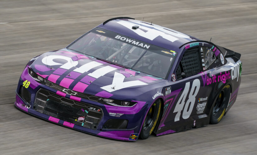 Alex Bowman’s car catches fire after NASCAR Dover win