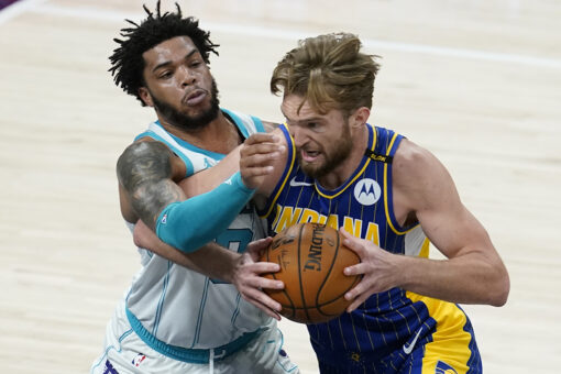 Sabonis leads Pacers past Hornets 144-117 in play-in round