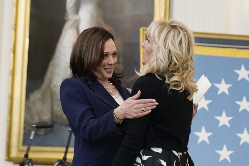 Jill Biden, Kamala Harris share hug after reports of first lady’s F-bomb toward VP