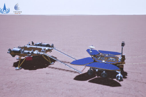 China’s Mars rover touches ground on red planet