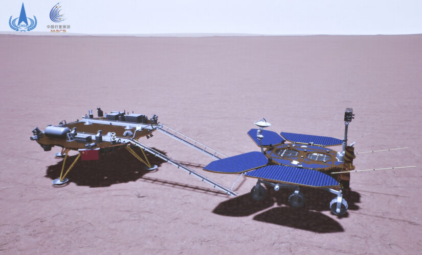 China’s Mars rover touches ground on red planet
