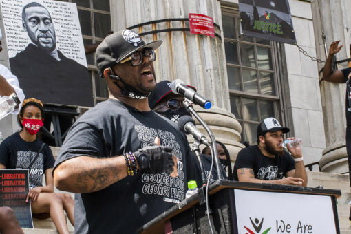 George Floyd’s family holds rally, march in brother’s memory