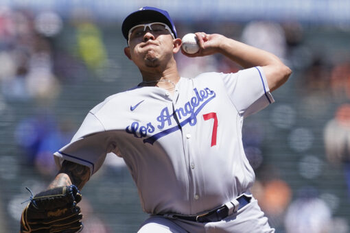 Lux slam, pitcher Urías 3 RBIs send Dodgers past Giants 11-5