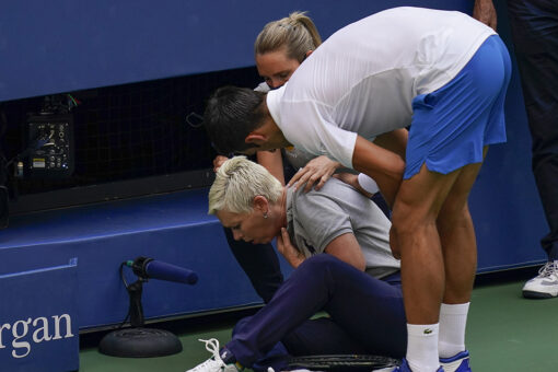 Djokovic can’t hit US Open line judge — there won’t be any