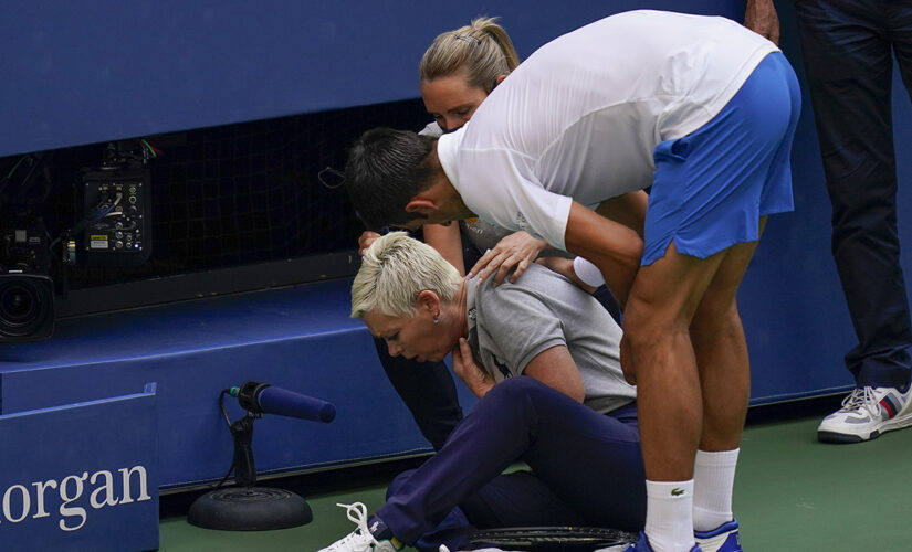 Djokovic can’t hit US Open line judge — there won’t be any