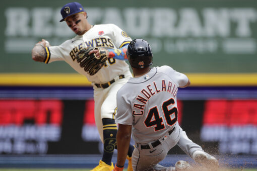 Brewers edge Tigers 3-2 in 10 innings for 5th straight win