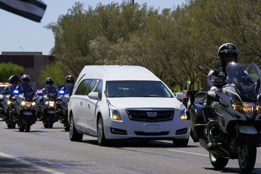 Police procession honors fallen Arizona police officer