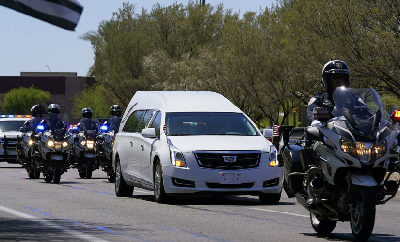 Police procession honors fallen Arizona police officer