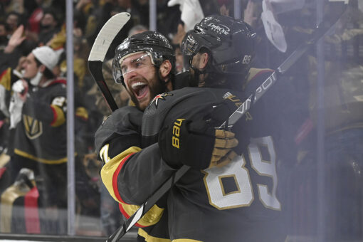 Tuch scores twice, Vegas beats Wild to even playoff series