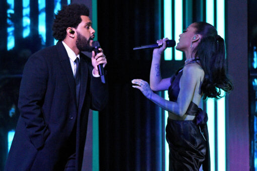 Newlywed Ariana Grande displays wedding ring at iHeartRadio Music Awards