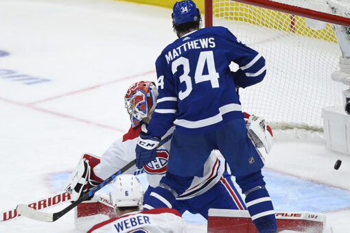 Maple Leafs beat Canadiens 5-1 in Game 2 to tie series