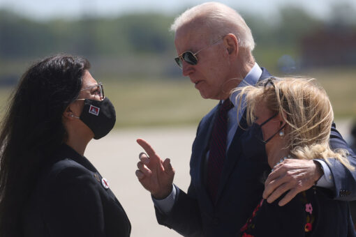 Biden and Squad’s Tlaib hold heated confrontation on tarmac in Detroit