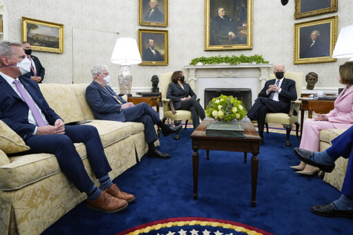 Biden meets with congressional leaders, jokes he’ll ‘snap my fingers’ to reach compromise: ‘It’ll happen’