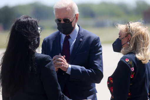 Biden heaps praise on ‘Squad’ member Tlaib — after they argue on Detroit airport tarmac