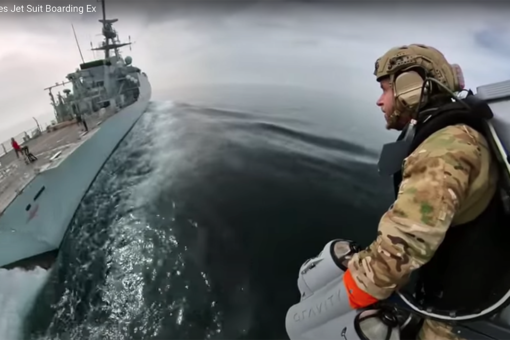 WATCH: British Royal Marines testing jetpacks that can reach speeds of 80 mph