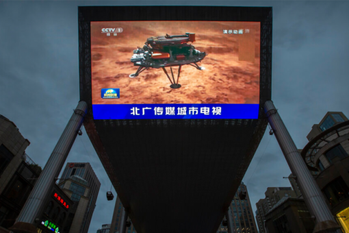 China Zhurong Mars rover’s first photos from red planet surface released