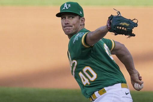 Bassitt pitches two-hitter, fans nine as A’s beat Angels 5-0