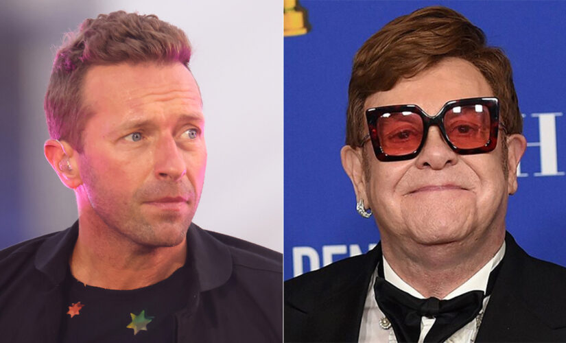 Elton John receives iHeartRadio Music Awards’ icon nod as Chris Martin jokes he doesn’t ‘know much’ about him