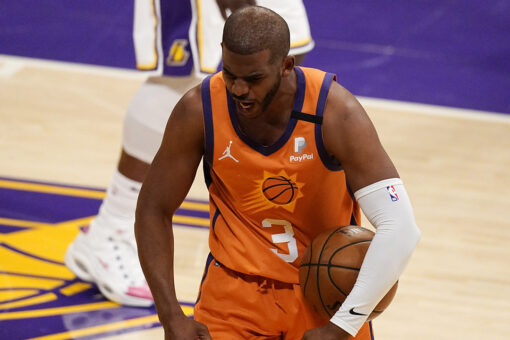 CP3, Suns beat Lakers 100-92, even series after Davis hurt