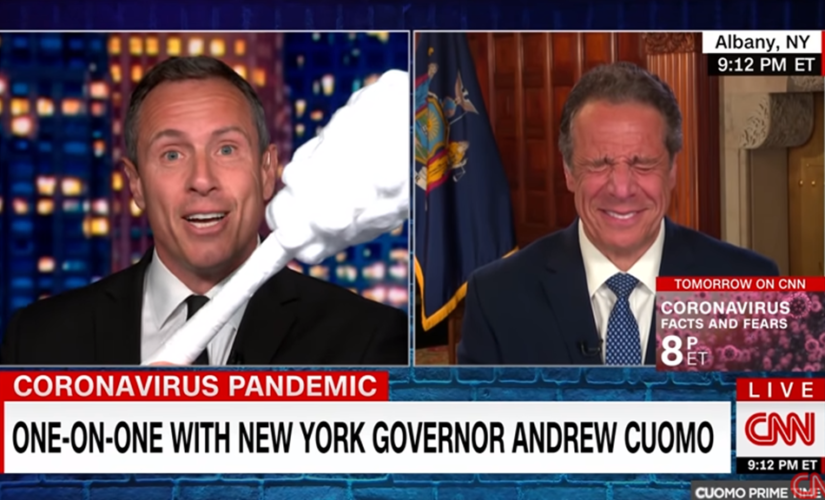 CNN critics mark one-year anniversary of Cuomo brothers’ infamous nasal swab interview