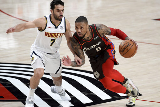 Blazers beat Nuggets 132-116, secure 6th seed for playoffs