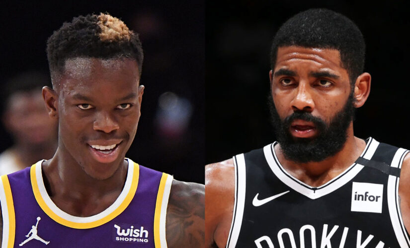Lakers’ Dennis Schroder done with Nets’ Kyrie Irving after kerfuffle