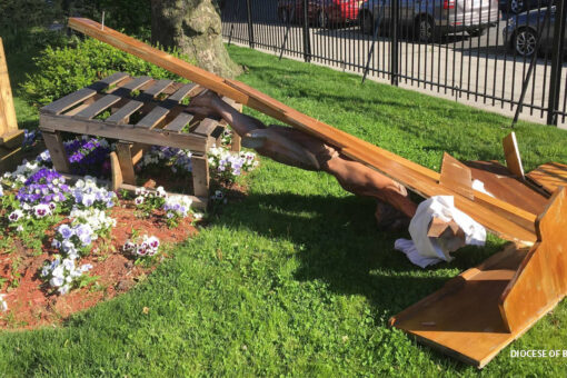 NYC church attack: Jesus statue toppled, American flag burned