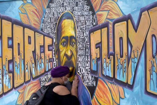 George Floyd mural covered up in Phoenix; drew complaint it ‘celebrates White violence’