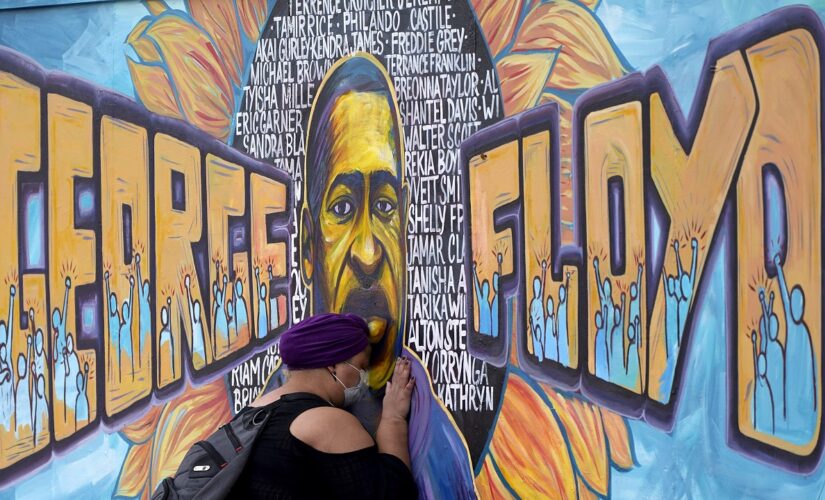 George Floyd mural covered up in Phoenix; drew complaint it ‘celebrates White violence’