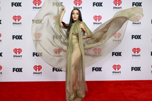 Doja Cat rocks see-through dress on 2021 iHeartRadio Music Awards red carpet
