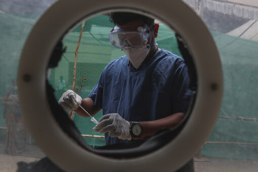 Scientists race to study Indian coronavirus variant as cases explode