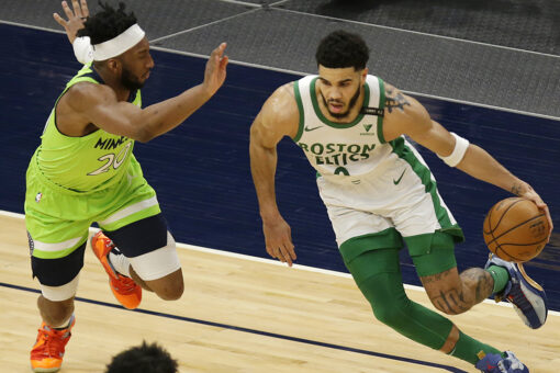 Tatum, Celtics cruise to 124-108 win over Timberwolves