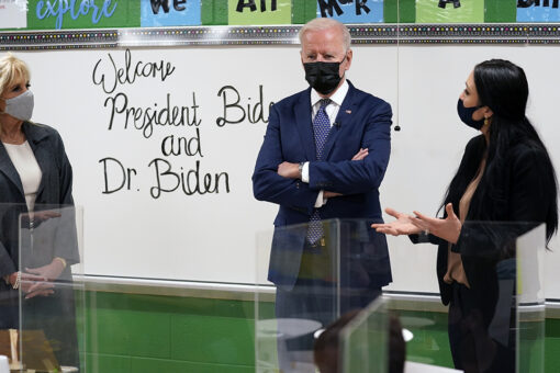 Fifth graders tell the Bidens virtual learning allowed them to eat and sneak in a nap