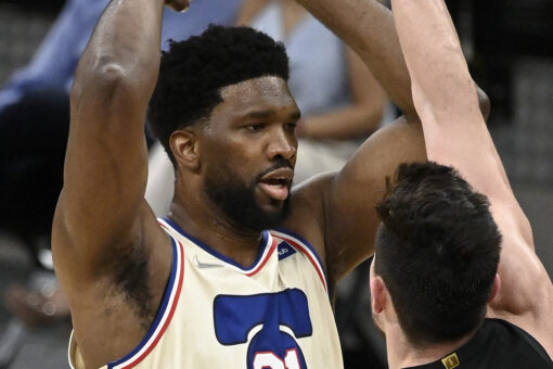 Embiid, Sixers escape short-handed Spurs in OT, 113-111