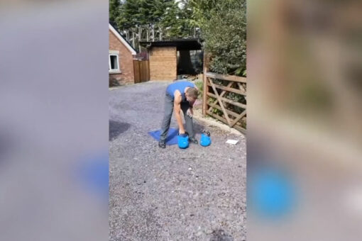 64-year-old grandfather completes 10,000 kettlebell swings in record time