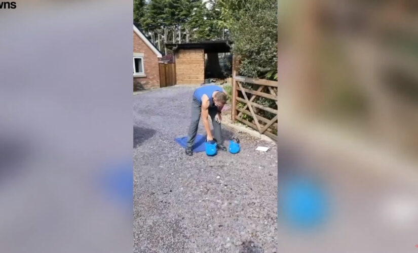 64-year-old grandfather completes 10,000 kettlebell swings in record time