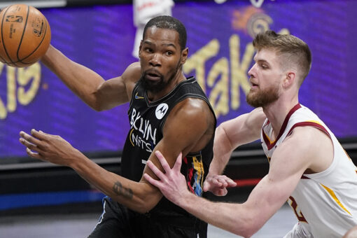 Durant, Irving power Nets past Cavs for No. 2 seed in East